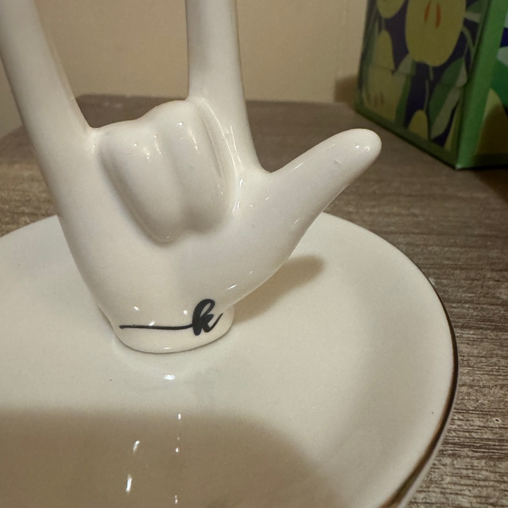 Initial Ring Holder/Trinket Dish - Picture 3 of 5